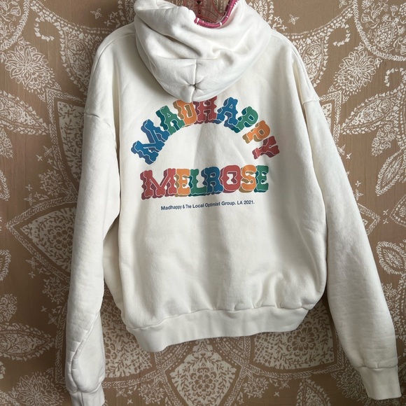 Madhappy Jackets & Blazers - Madhappy LA Melrose Hoodie in White/Cream